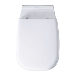Duravit D-Code WC-Sitz Weiß Hochglanz 360x40x430mm, ohne Absenkautomatik, Edelstahl... DURAVIT-0067310000 4021534384769 (Abb. 1)