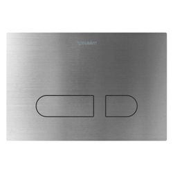 Duravit DuraSystem Betätigungsplatte mechanisch Edelstahl für WC A1, Edelstahl ge... DURAVIT-WD5012704000 4067116462456 (Abb. 1)
