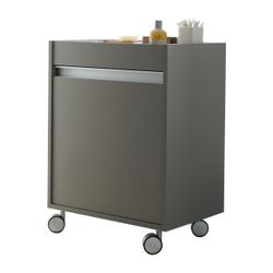 Duravit Ketho Rollcontainer Dekor, 360x500x670mm, Graphit Matt, Dekor, 1 Tür Recht... DURAVIT-KT2530R4949 4021534724510 (Abb. 1)