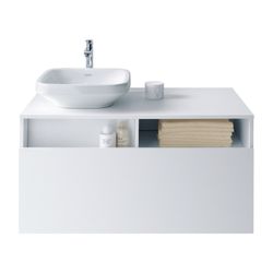 Duravit DuraStyle Aufsatzbecken 430mm, Weiß Hochglanz, Quadratisch, ohne Überlauf u... DURAVIT-0349430000 4021534850684 (Abb. 1)