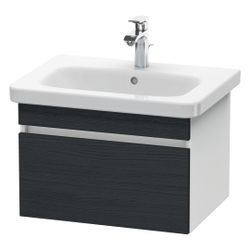 Duravit DuraStyle Waschtischunterbau wandh. 448x580x398mm Eiche Mattschwarz, Dekor... DURAVIT-DS638001618 4063382079077 (Abb. 1)