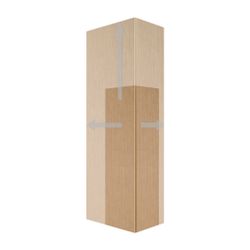Duravit L-Cube Hochschrank Dekor 243x500x1760mm, Natur Eiche Matt, 1 Tür L, Griffl... DURAVIT-LC1171L3030 4063382089304 (Abb. 1)
