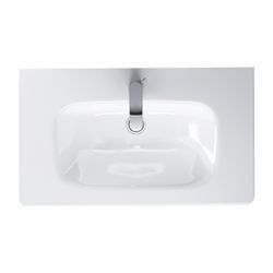 Duravit DuraStyle Waschtisch 400x785x170mm Compact WonderGliss Weiß Hochglanz Rech... DURAVIT-23377800001 4021534977220 (Abb. 1)