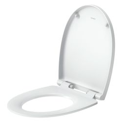 Duravit Univavo WC-Sitz oval Weiß, 370x48x451mm, mit Absenkautomatik, Sitzgarnitur ... DURAVIT-0023190000 4067116345056 (Abb. 1)