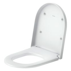 Duravit Univavo WC-Sitz D-shaped Weiß, 377x50x455mm, mit Absenkautomatik, Sitzgarni... DURAVIT-0023490000 4067116345094 (Abb. 1)