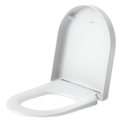 Duravit Univavo WC-Sitz D-shaped Weiß, 368x51x432mm, mit Absenkautomatik, Sitzgarni... DURAVIT-0023590000 4067116345117 (Abb. 1)