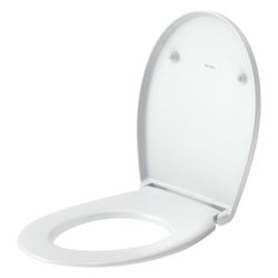 Duravit Univavo WC-Sitz oval Weiß, 368x51x452mm, mit Absenkautomatik, Sitzgarnitur ... DURAVIT-0023690000 4067116345223 (Abb. 1)