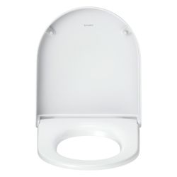 Duravit Univavo WC-Sitz D-shaped Weiß, 374x51x432mm, mit Absenkautomatik, Sitzgarni... DURAVIT-0024190000 4067116360752 (Abb. 1)