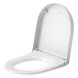 Duravit Univavo WC-Sitz D-shaped Weiß, 374x51x432mm, mit Absenkautomatik, Sitzgarni... DURAVIT-0024190000 4067116360752 (Abb. 1)