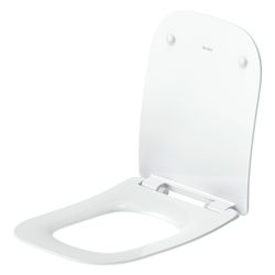 Duravit Univavo WC-Sitz eckig Weiß, 360x48x434mm, mit Absenkautomatik, Sitzgarnitur... DURAVIT-0024290000 4067116360783 (Abb. 1)