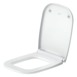 Duravit Univavo WC-Sitz eckig Weiß, 359x49x443mm, mit Absenkautomatik, Sitzgarnitur... DURAVIT-0024390000 4067116360790 (Abb. 1)