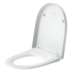Duravit Univavo WC-Sitz D-shaped Weiß, 373x49x457mm, mit Absenkautomatik, Sitzgarni... DURAVIT-0024490000 4067116360806 (Abb. 1)