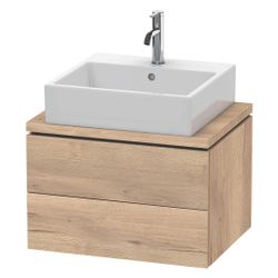 Duravit L-Cube Konsolenwaschtischunterbau wandh 477x620x400mm Compact, Eiche Marmo... DURAVIT-LC580505555 4067116354768 (Abb. 1)