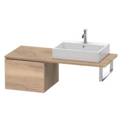 Duravit L-Cube Unterschrank für Konsole 547x520x400mm 1 Auszug Eiche Marmoriert Ma... DURAVIT-LC583205555 4067116354218 (Abb. 1)