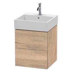 Duravit L-Cube Waschtischunterbau wandh. 459x484x544mm Eiche Marmoriert Matt, Grif... DURAVIT-LC627405555 4067116352351 (Abb. 1)
