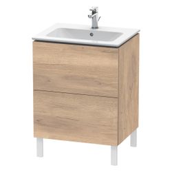 Duravit L-Cube Waschtischunterbau bodenst. 481x620x704mm Eiche Marmoriert Matt, Gr... DURAVIT-LC662505555 4067116351811 (Abb. 1)