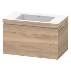Duravit L-Cube Waschtisch-Set C-bonded wh Echtholzfurnier, 480x800x500mm, Eiche Ma... DURAVIT-LC6917N5555 4067116351330 (Abb. 1)