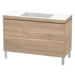 Duravit L-Cube Waschtisch-Set C-bonded bodenst. Dekor, 480x1200x698mm, Eiche Marmo... DURAVIT-LC6939N5555 4067116350845 (Abb. 1)