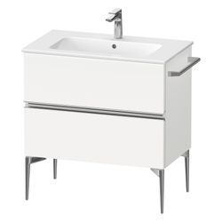 Duravit Sivida Waschtischunterbau bodenstehend 477x810x591mm, Mattweiß, Griffl... DURAVIT-SV4644010180000 4067116391176 (Abb. 1)