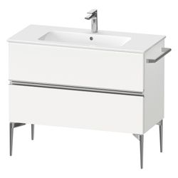 Duravit Sivida Waschtischunterbau bodenstehend 477x1010x591mm, Mattweiß, Griff... DURAVIT-SV4645010180000 4067116391770 (Abb. 1)
