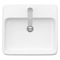 Duravit Qatego Aufsatzbecken 500mm, Weiß Hochglanz, mit HLB, mit Überlauf, RW glasi... DURAVIT-2385500027 4067116322965 (Abb. 1)