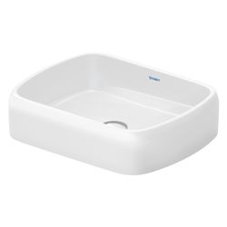 Duravit Qatego Aufsatzbecken 500mm, Weiß Hochglanz, ohne Überlauf und HLB, RW glasi... DURAVIT-2384500079 4067116330939 (Abb. 1)