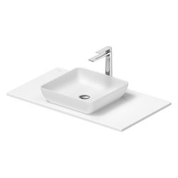 Duravit Sivida Aufsatzbecken mit Konsole 500x880x123mm, Eckig, 1 Becken, 1 Waschpla... DURAVIT-2680183200 4067116417364 (Abb. 1)
