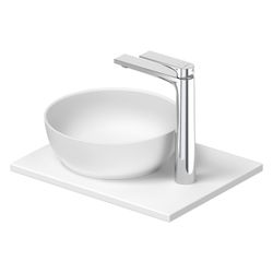 Duravit Sivida Aufsatzbecken mit Konsole 330x410x123mm, Rund, 1 Becken, 1 Waschplat... DURAVIT-2680223200 4067116417425 (Abb. 1)