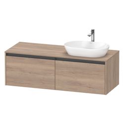 Duravit Ketho.2 Konsolenwaschtischunterbau wandh 550x1400x459mm Eiche Marmorie... DURAVIT-K24888R55550000 4067116350463 (Abb. 1)