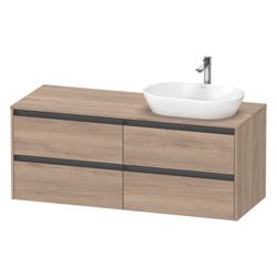 Duravit Ketho.2 Konsolenwaschtischunterbau wandh. 550x1400x568mm Eiche Marmori... DURAVIT-K24898R55550000 4067116356960 (Abb. 1)