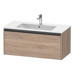 Duravit Ketho.2 Waschtischunterbau wandh. 480x1010x440mm, Eiche Mar. Matt, Gri... DURAVIT-K25064055550000 4067116356922 (Abb. 1)