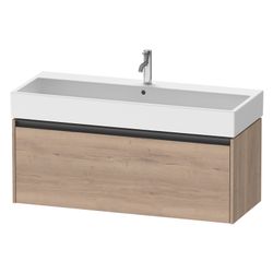 Duravit Ketho.2 Waschtischunterbau wandh. 460x1184x440mm, Eiche Mar. Matt, Gri... DURAVIT-K25079055550000 4067116357363 (Abb. 1)