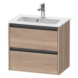 Duravit Ketho.2 Waschtischunterbau wandhäng. 390x610x549mm, Compact, Eiche Mar... DURAVIT-K25255055550000 4067116357424 (Abb. 1)