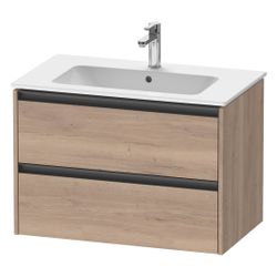 Duravit Ketho.2 Waschtischunterbau wandhäng. 480x810x550mm, Eiche Marmoriert M... DURAVIT-K25263055550000 4067116357264 (Abb. 1)