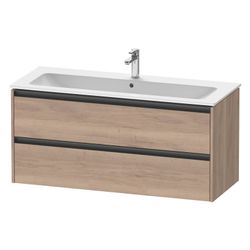 Duravit Ketho.2 Waschtischunterbau wandhäng. 480x1210x550mm, Eiche Marmoriert ... DURAVIT-K25265055550000 4067116357110 (Abb. 1)