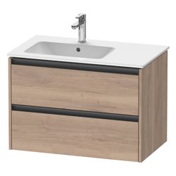 Duravit Ketho.2 Waschtischunterbau wandhäng. 480x810x549mm, Eiche Marmoriert M... DURAVIT-K25267055550000 4067116357097 (Abb. 1)