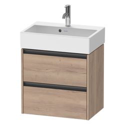 Duravit Ketho.2 Waschtischunterbau wandhäng. 390x584x549mm, Compact, Eiche Mar... DURAVIT-K25273055550000 4067116357035 (Abb. 1)