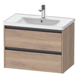 Duravit Ketho.2 Waschtischunterbau wandh. 455x784x549mm, Eiche Mar. Matt, Grif... DURAVIT-K25283055550000 4067116356687 (Abb. 1)