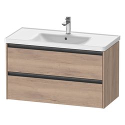 Duravit Ketho.2 Waschtischunterbau wandhäng. 455x984x549mm, Eiche Marmoriert M... DURAVIT-K25284055550000 4067116356656 (Abb. 1)