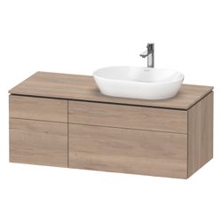 Duravit L-Cube Konsolen-WTU wandh. 550x1220x482mm Eiche Marmoriert Matt, mitti... DURAVIT-LC4874055550000 4067116355109 (Abb. 1)