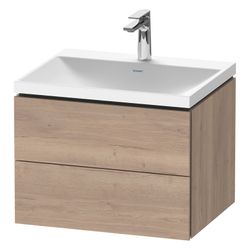 Duravit L-Cube Waschtisch-Set C-shaped wh Dekor, 480x600x480mm, Eiche Marmorie... DURAVIT-LC6950O55550000 4067116349276 (Abb. 1)