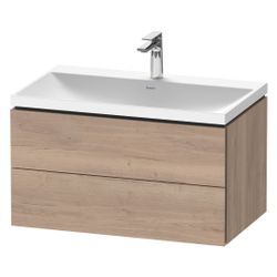 Duravit L-Cube Waschtisch-Set C-shaped wh Dekor, 480x800x480mm, Eiche Marmorie... DURAVIT-LC6951O55550000 4067116349238 (Abb. 1)