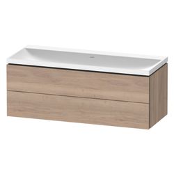 Duravit L-Cube Waschtisch-Set C-shaped wh Dekor, 480x1200x480mm, Eiche Marmori... DURAVIT-LC6953N55550000 4067116347951 (Abb. 1)