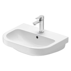 Duravit D-Code Waschtisch 430x550x165mm wandhäng. Weiß Hochglanz Rund 1 WP M 1 HL M... DURAVIT-2398550000 4067116338379 (Abb. 1)