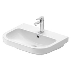 Duravit D-Code Waschtisch 460x600x165mm wandhäng. Weiß Hochglanz Rund 1 WP M 1 HL M... DURAVIT-2398600000 4067116338393 (Abb. 1)