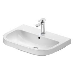 Duravit D-Code Waschtisch 460x650x165mm wandhäng. Weiß Hochglanz Rund 1 WP M 1 HL M... DURAVIT-2398650000 4067116336597 (Abb. 1)