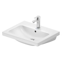 Duravit D-Code Waschtisch 480x600x165mm wandhäng. Weiß Hochglanz Rund 1 WP M 1 HL M... DURAVIT-2399600000 4067116377569 (Abb. 1)