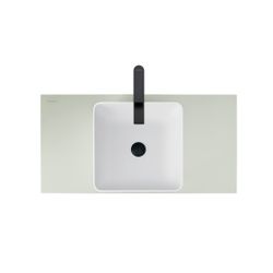 Duravit Sivida Aufsatzbecken 400mm, Weiß Seidenmatt/Blassgrün Matt, DuroCast Plus, ... DURAVIT-266001FH00 4067116416015 (Abb. 1)