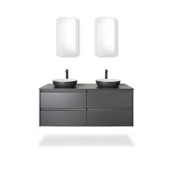 Duravit Sivida Aufsatzbecken 400mm, Weiß Seidenmatt/Dunkelgrau Matt, DuroCast Plus,... DURAVIT-266000FI00 4067116415964 (Abb. 1)