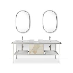 Duravit Universal Designsiphon Edelstahl gebürstet, Messing, waagerecht, geeignet f... DURAVIT-0050367000 4067116087147 (Abb. 1)
